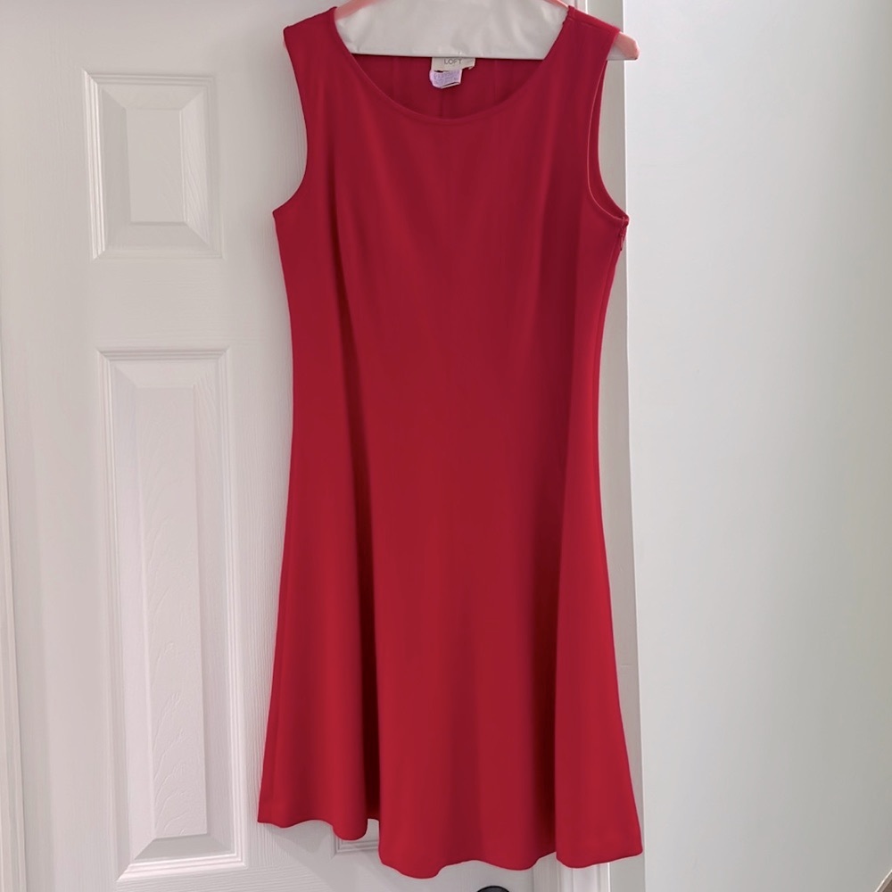 Red party dress
